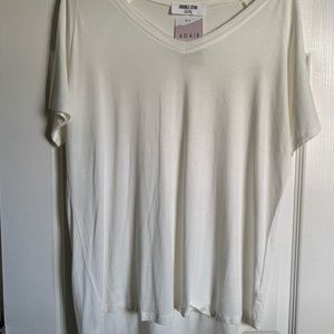 White Short Sleeve Tunic Shirt